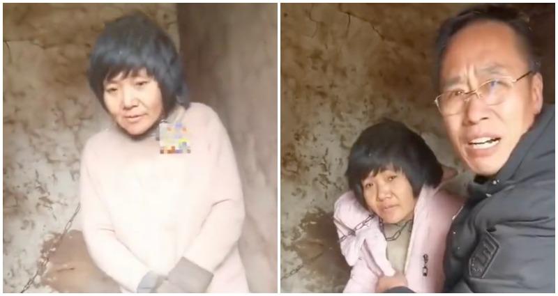 Video of a Chinese mother of 8 left chained in the winter cold sparks online outrage