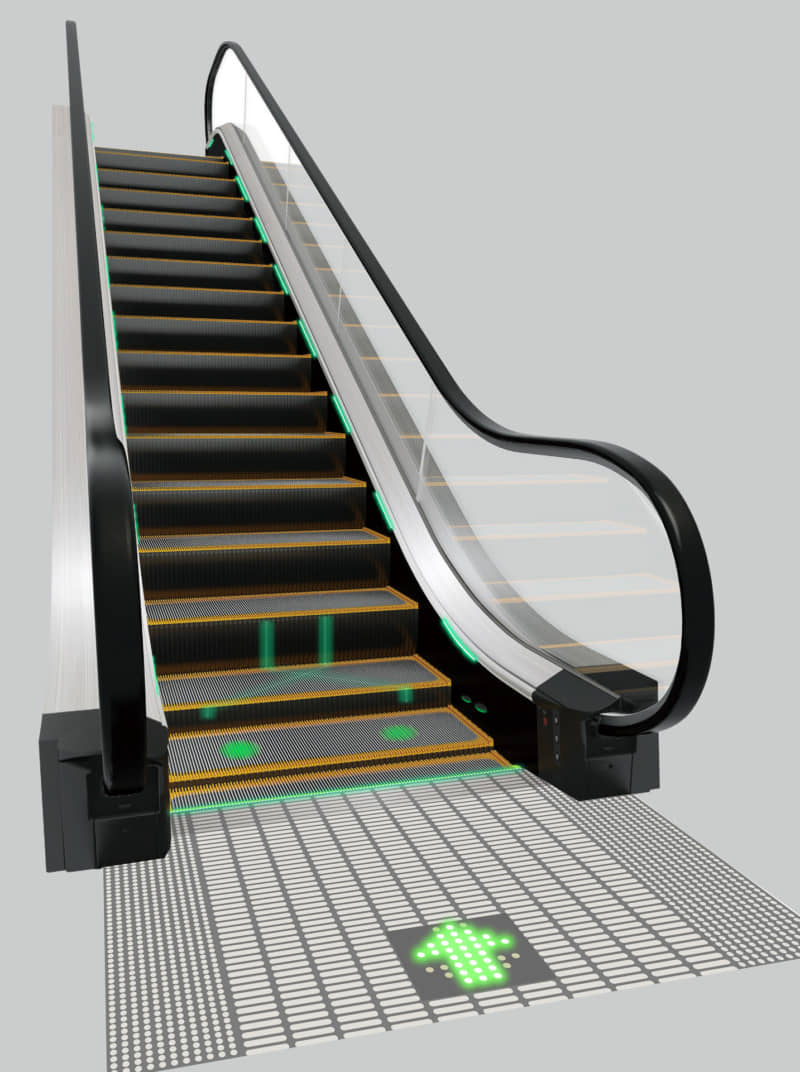 大阪万博でLEDで片側空けを抑止する新型エスカレータを設置、効果はあると思う？