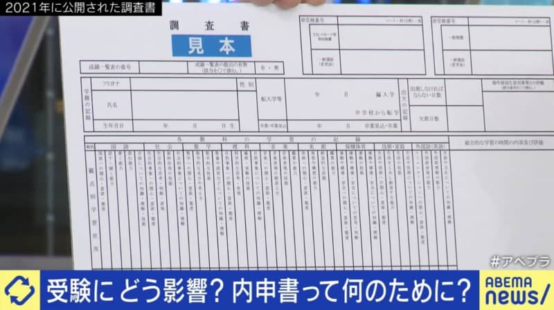 内申書は受験に必要だと思いますか？