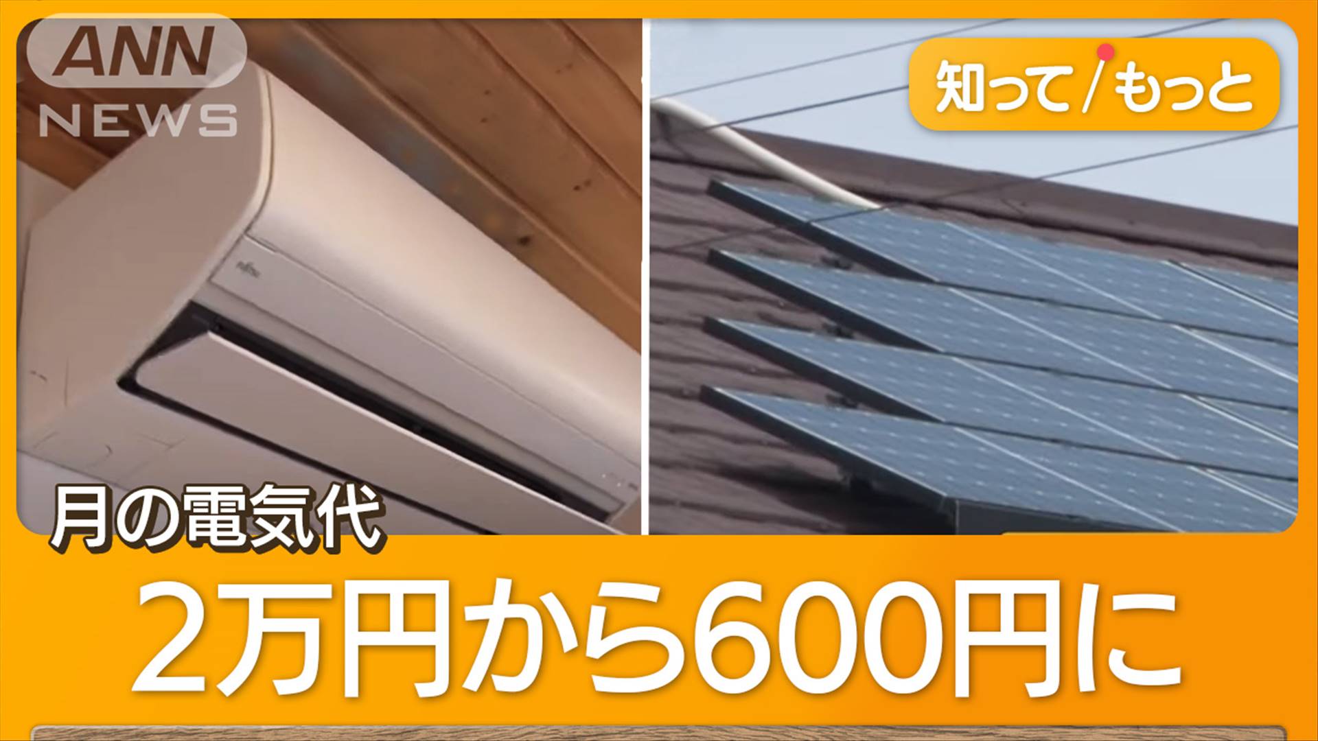 冷房フル稼働で電気代月600円も　太陽光発電に“第2のブーム”　蓄電池で夜もOK（テレビ朝日系（ANN）） - Yahoo!ニュース