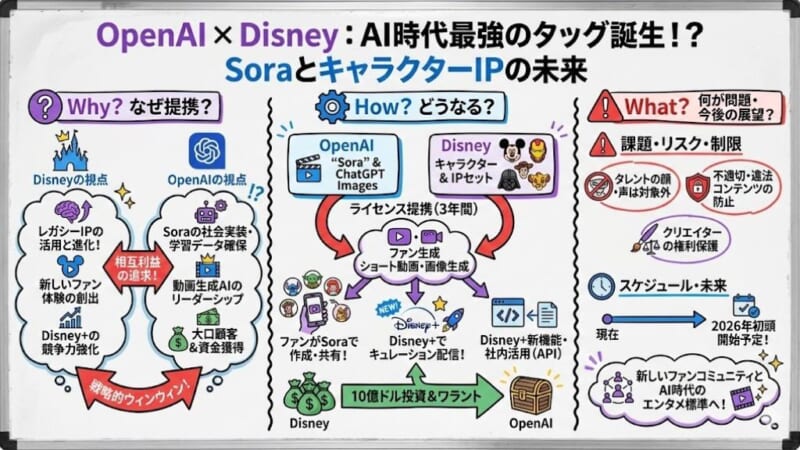 ディズニーキャラAI提供 識者解説