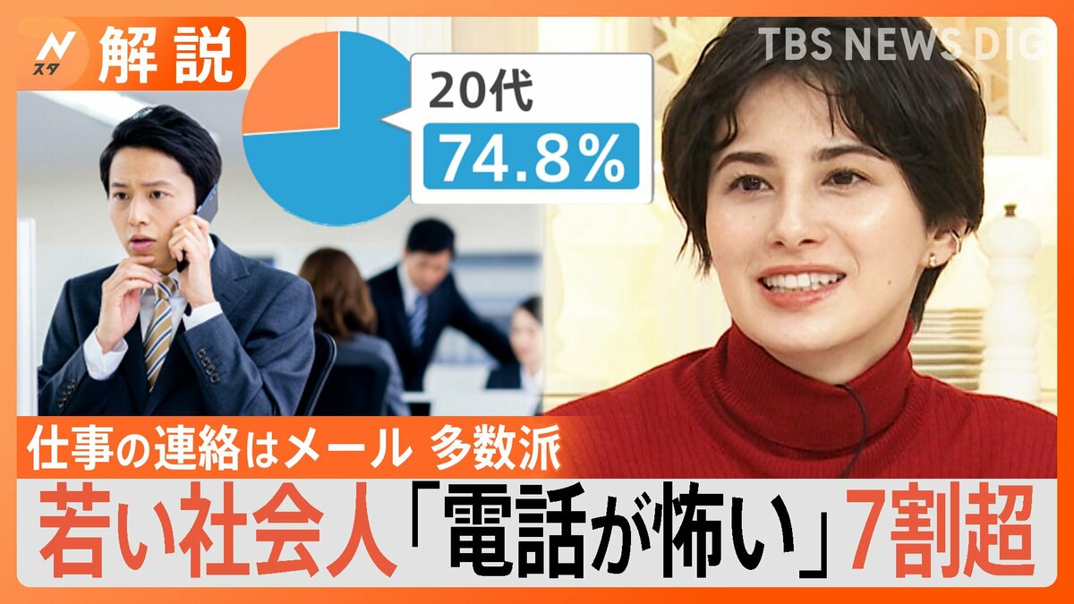若者7割「電話が怖い」仕事の要件を伝えるとき電話よりもメールやチャット【Nスタ解説】 | TBS NEWS DIG